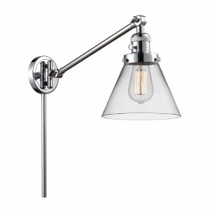 Cone - 1 Light Swing Arm Wall Sconce In Industrial Style-25 Inches Tall and 8 Inches Wide - 1 of 1