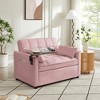 NicBex Velvet Loveseat Sofa Modern Loveseat Sofa Bed  with Tufted Back and Armrests,Convertible Sleeper Couch Pull Out Bed for Living Room - 2 of 4