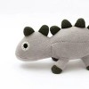 TopComfy Baby and Toddler Learning Toys Knitted Stuffed Dinosaur Soft Toy Thick Knitted Fabric 3d Head Limbs Cool Gift For Boys, Gray, 17"*6"*2" - 3 of 4