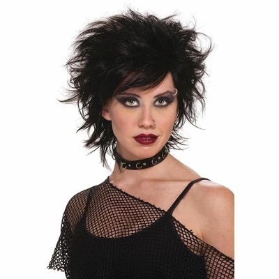 Forum Novelties 80's Punk Rock Black Costume Adult Wig