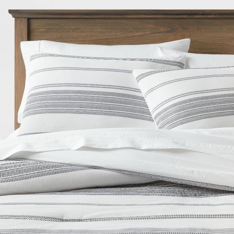 Cotton Woven Stripe Comforter & Sham Set - Threshold™, 1 of 6