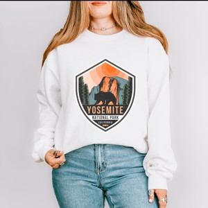 Simply Sage Market Yosemite National Park Badge Sweatshirt - 1 of 4