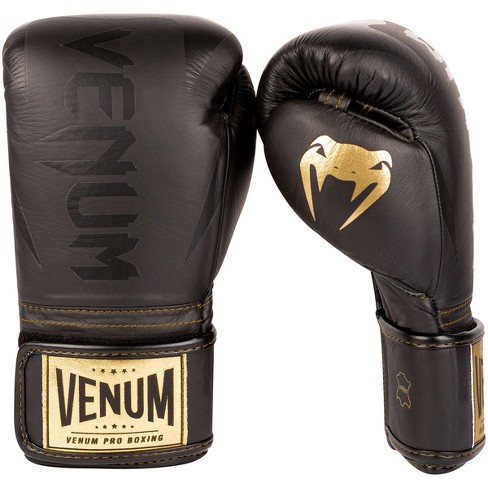 Venum Impact Hook and Loop Boxing Gloves - Khaki/Gold