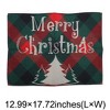Unique Bargains Christmas Place Mats Linen Red Green 13"x17.7" 2 Pcs - 3 of 4