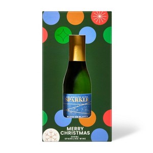 Jingle & Mingle Wine Greeting Card-Merry Christmas - 200ml Bottle - 1 of 3