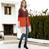 Anna-Kaci Women's Long Sleeve Open Front Casual Knit Sweaters Coat Outwear Striped Draped Duster Cardigan - 4 of 4
