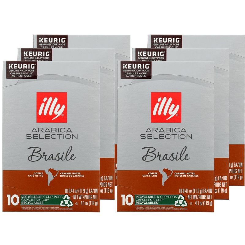 Illy Brasile Arabica Selection K-Cup Pods - Case of 6/10 ct, 1 of 7