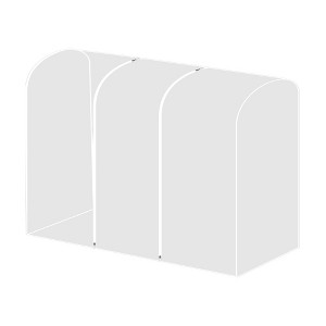 Unique Bargains Garment Bags PEVA Clothes Cover Bags with Zipper - 1 of 4