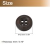 Unique Bargains Wooded Sewing DIY Craft Clothing Sewing Round Buttons 50 Pcs - 2 of 4