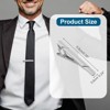 Unique Bargains Necktie Pinch with Black Gift Box for Regular Ties Wedding Business Men Tie Clip - 2 of 4