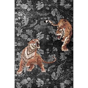 Washable Area Rug Boho Floral Carpet for Bedroom Bedroom Rug - 1 of 1