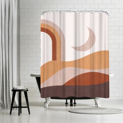 Americanflat Boho Terracotta Landscape Part3 by Tetyana Karankovska Shower Curtain