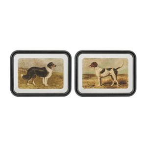 Framed Country Dog Print (Set of 2) - 1 of 3