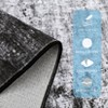 Washable Rug Modern Living Room Rug Non Slip,Soft Non Shedding Floor Covering, Low Pile Thin Foldable Mat for Bedroom Dining Room Nursery - 3 of 4