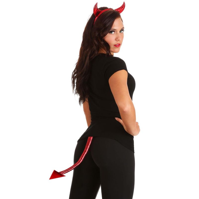 HalloweenCostumes.com    Devil Accessory Kit, Red, 2 of 7