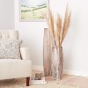 KALALOU Set of White Washed Tall Oblong Wooden Vases, Large & Small, Brown (CPP2022) - 4 of 4