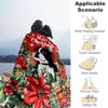 Lomsoe Merry Christmas Dog Print Flannel Blanket - All Seasons Soft and Warm Throw Blanket for Bed, Napping, Camping, Travel, Office - 2 of 4