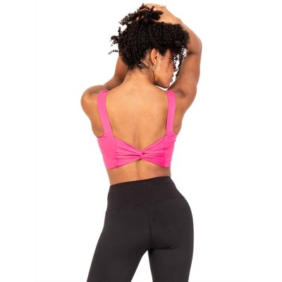 Women's Recycled Polyester Twist Back Sports Bra - Body Wrappers