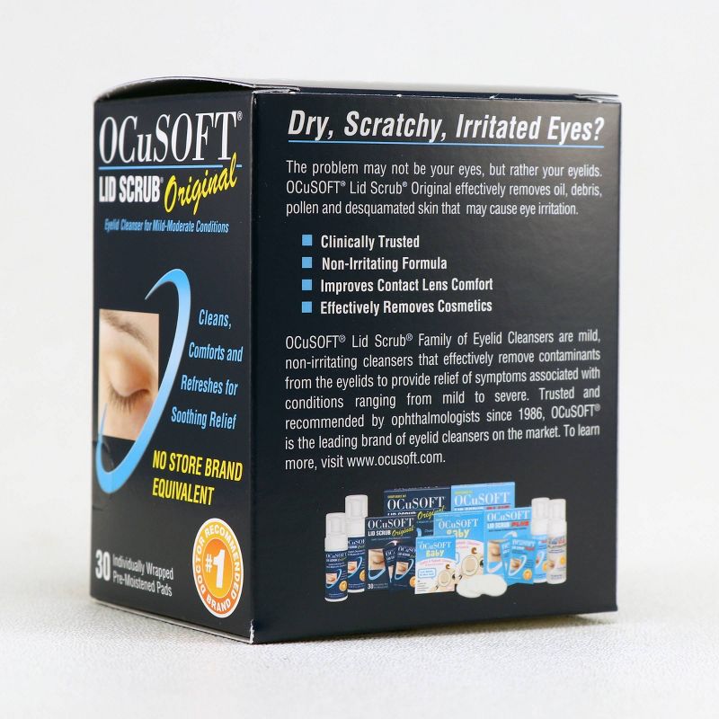 OCuSOFT Eye Lid Scrub Original Pre-Moistened Pads - 30ct, 3 of 8