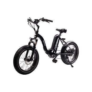 Go Power Bike 20" Go Cruiser Step Through Electric Folding Cruiser Bike - Black