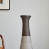 Infurnic Decorative Vases Metal Vases Elegant Two Tone Finish, Accent for Living Room, Bedroom, Entryway Stylish Home, Gray, 11.6"*7"*40.2" - 4 of 4
