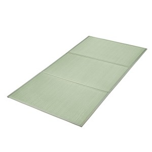 VEVOR Japanese Tatami Mat, Full Size Foldable Japanese Tatami Mattress( Natural Rush Grass), Japanese Floor Mattress with Non-Slip Backing, Green - 1 of 4