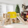 Safstar 7-in-1 Toddler Slide Set Wooden Castle-Shaped Entertainment Activity Center - 4 of 4