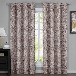 Egyptian Linens 100% Blackout Curtain Bali - Modern Abstract Theme (Set of 2) - 1 of 4