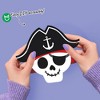 Big Dot of Happiness Pirate Ship Adventures Garland Banner Kids Birthday Backdrop 30 Ft of Cord 15 Double Sided Paper Skulls and Treasure Chest Shapes - 3 of 4