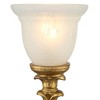 Regency Hill Traditional Accent Table Lamp 18" High French Gold Uplight Alabaster Glass Shade Living Room Bedroom House Bedside - 3 of 4