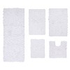 Home Weavers Bell Flower Collection 100% Cotton Tufted Bathroom Rug Set, Non-Slip Latex Bath Rug Set - 2 of 4