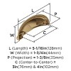 Amerock Ashby Cabinet or Furniture  Cup Pull - 4 of 4
