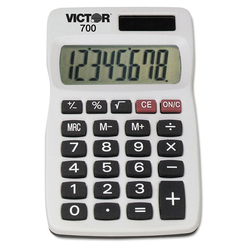 Victor 700 Pocket Calculator 8-Digit LCD , 1 of 2