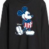 Men's - Disney - Mickey Flag Pattern Long Sleeve Graphic T-Shirt - 2 of 4