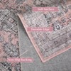 coucheta Rugs for Living Room, Non Slip Washable Rug, Vintage Rugs Ultra-Thin Floor Mat, Retro Medallion Non-Shedding Carpet - 3 of 4