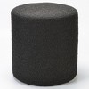 KINWELL Round Upholstered Pouf Ottoman Footrest - 4 of 4