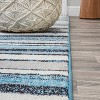 Magnolia Beach Strie' Striped Area Rug - JONATHAN Y - 4 of 4
