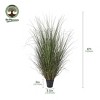 Artificial Onion Grass Potted Plant - Faux Greenery for Indoor Home Decor - Realistic Fake Reeds for Modern Farmhouse - 3 of 4