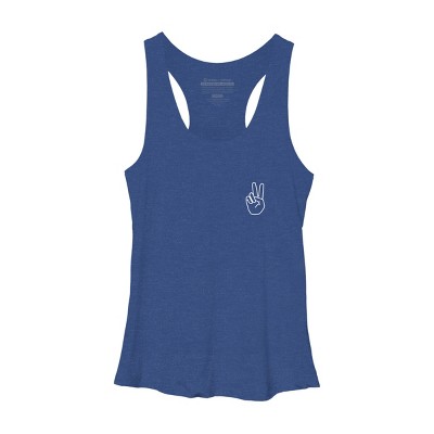 Women's Design By Humans peace By desiredesign Racerback Tank Top
