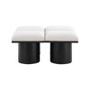 Meridian Furniture,Pavilion Boucle Fabric Bench - 3 of 4