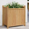 vidaXL Planter Raised Garden Bed Flower Pot Plant Stand Outdoor Balcony Bamboo - 19.7" x 11.8" x 19.7" - 2 of 4