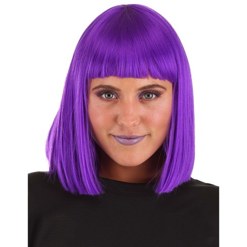 HalloweenCostumes Women Women s Cosmic Purple Wig Purple