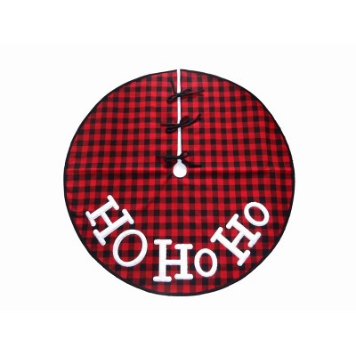Season's Designs 48In Plaid Hohoho Tree Skirt