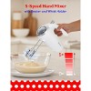 Betty Crocker 2-Piece Kitchen Appliances Combo: 5-Speed Hand Mixer with Food & Vegetable Chopper, 150W Mixer, 100W Food Processor, BC-7222W, White - 3 of 4