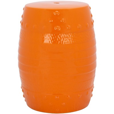 Frisco Garden Stool - Orange - Safavieh