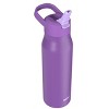 Zak Designs 20 fl oz Double Walled Stainless Steel Tranquility Insulated Straw Bottle - 4 of 4