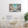 Stupell Industries Classic Car in Tropical Town Floating Frame Canvas Art - 3 of 4