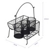 Mikasa Gourmet Basics Farmer's Market Picnic Caddy - Expandable Flatware Organizer - Iron Wire Frame with Compartments - Portable Drawer Organizer - 4 of 4