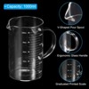 Unique Bargains 3.3 Borosilicate Glass V-Shaped Pour Spout Printed Scale Measuring Cup - 3 of 4