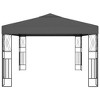 vidaXL Gazebo Outdoor Canopy Tent Patio Pavilion Wedding Party Tent Fabric - Anthracite 118.1" x 157.5" - 3 of 4
